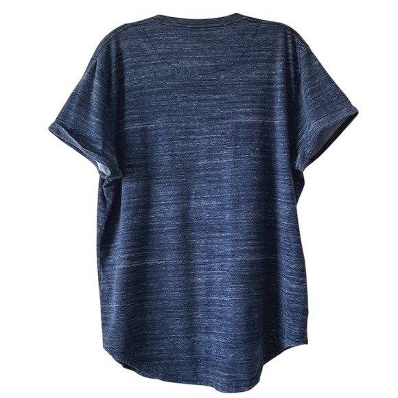 Hollister Men's‎ T-Shirt L Heather Blue Must Have Collection Curved Hem Tee - Picture 3 of 7
